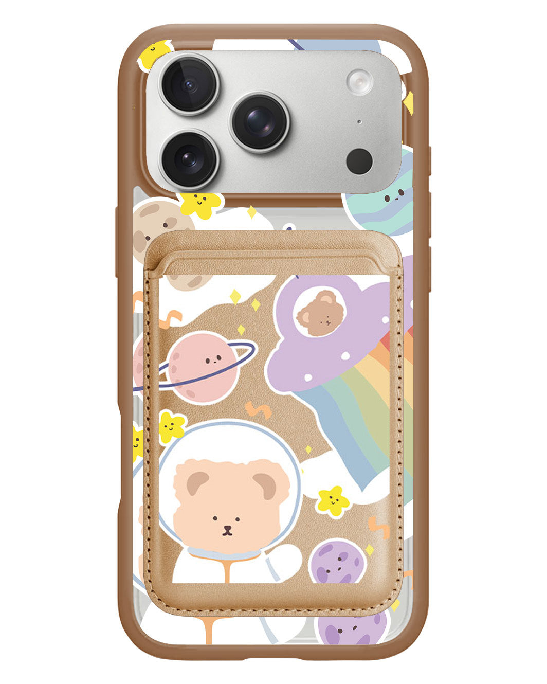 iPhone Magnetic Wallet Case - Astrobear
