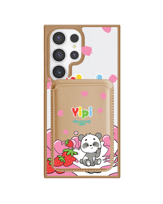 Android Magnetic Wallet Case - Yipi Strawberry Kiss