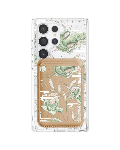 Android Magnetic Wallet Case - Fish & Floral 6.0