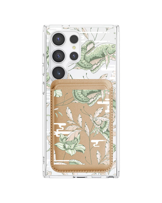 Android Magnetic Wallet Case - Fish & Floral 6.0