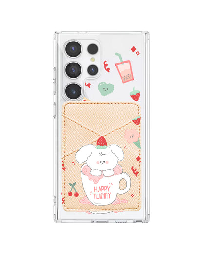 Android Phone Wallet Case - Happy Tummy