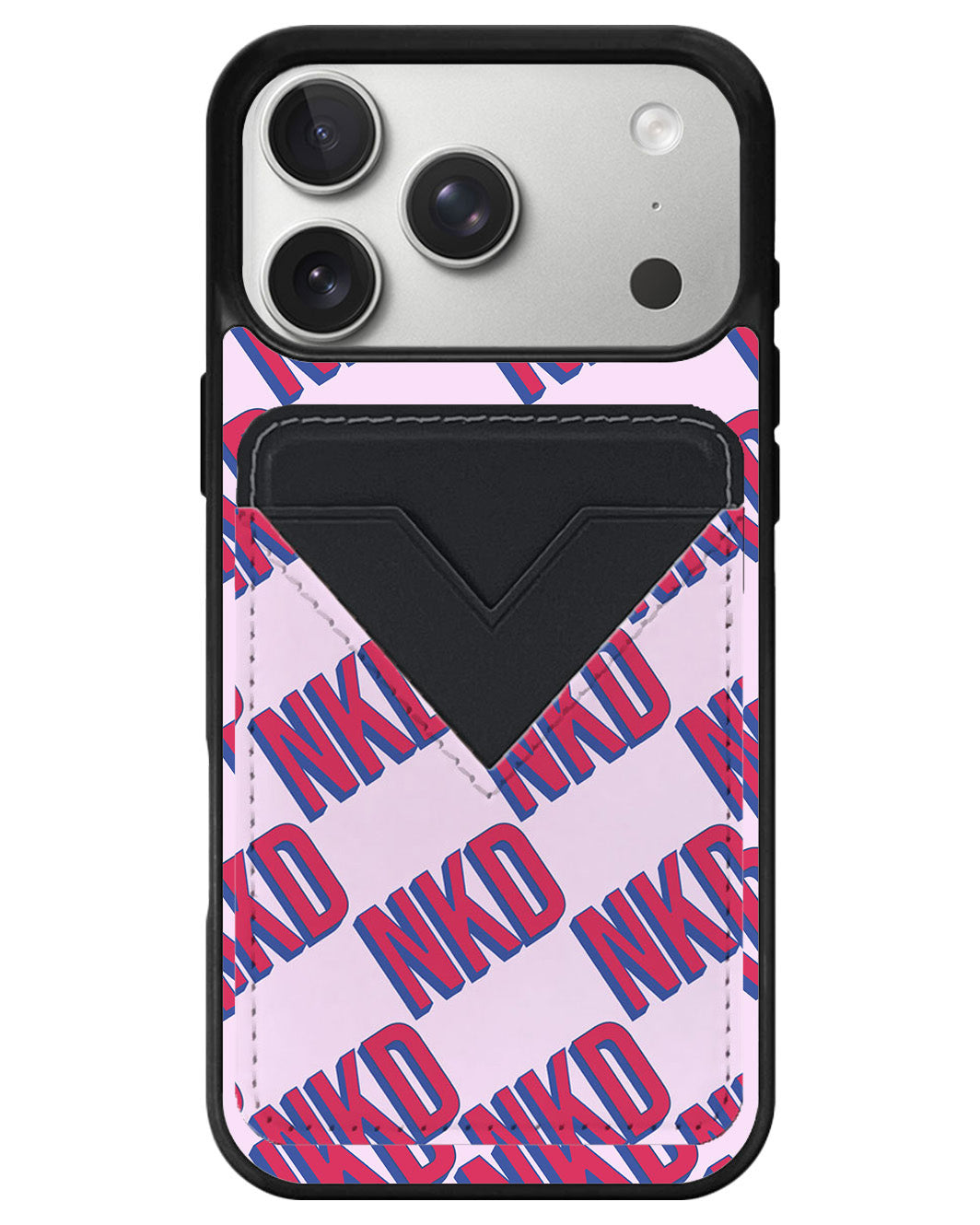 iPhone Avant Wallet Case - Diagonal Initial Monogram 2.0