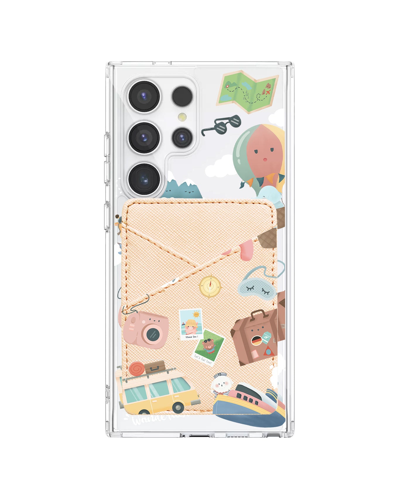 Android Phone Wallet Case - Travel