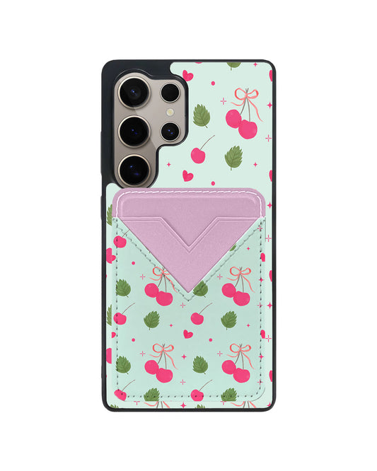 Android Avant Wallet Case - Coquette Cherry