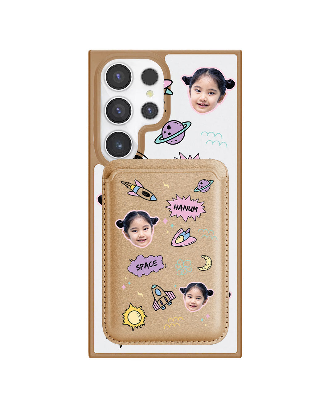 Android Magnetic Wallet Case - Face Grid Space