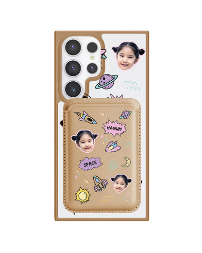 Android Magnetic Wallet Case - Face Grid Space