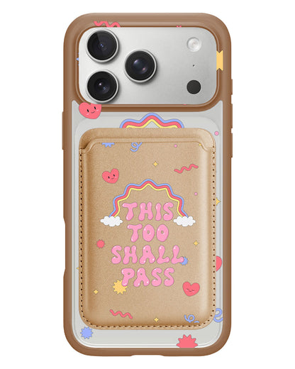 iPhone Magnetic Wallet Case - This Too Shall Pass