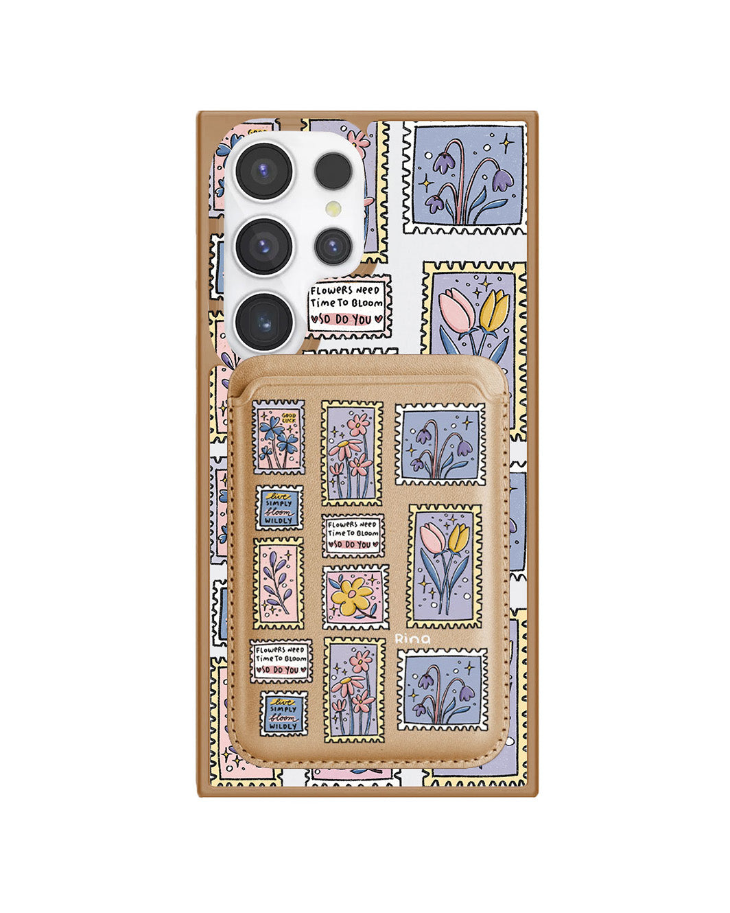 Android Magnetic Wallet Case - Time to Bloom