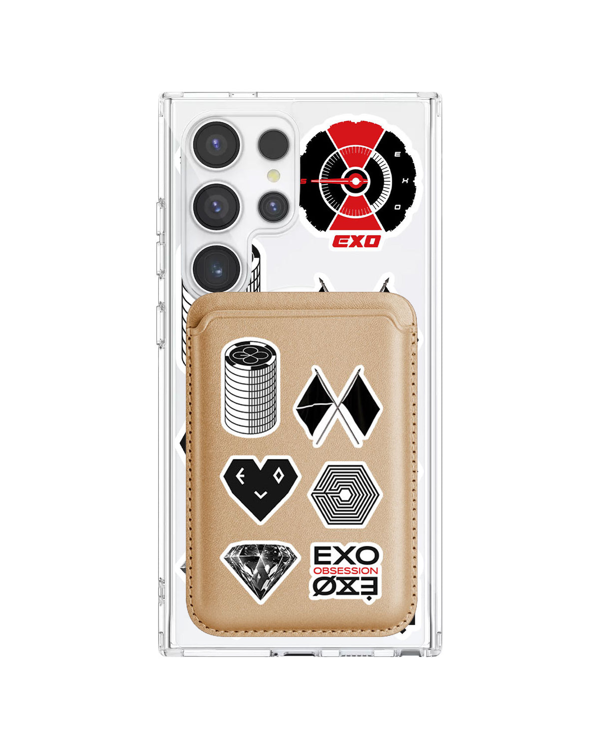 Android Magnetic Wallet Case - EXO Sticker Pack