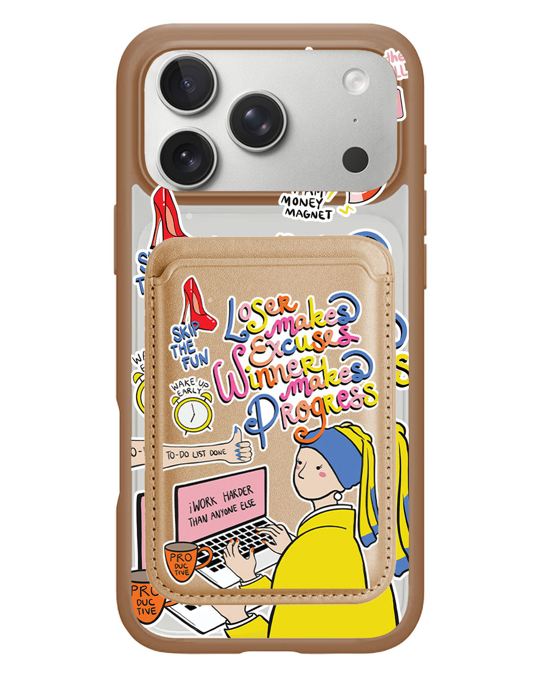 iPhone Magnetic Wallet Case - Ambitch