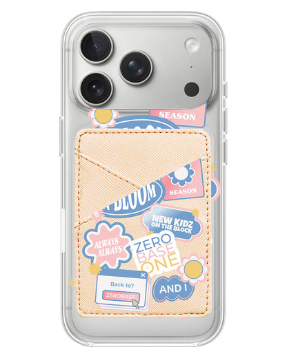 iPhone Phone Wallet Case - Zerobaseone Song Sticker Pack
