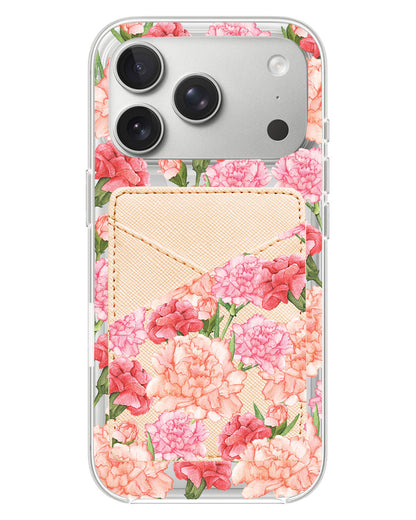 iPhone Phone Wallet Case - January Carnation