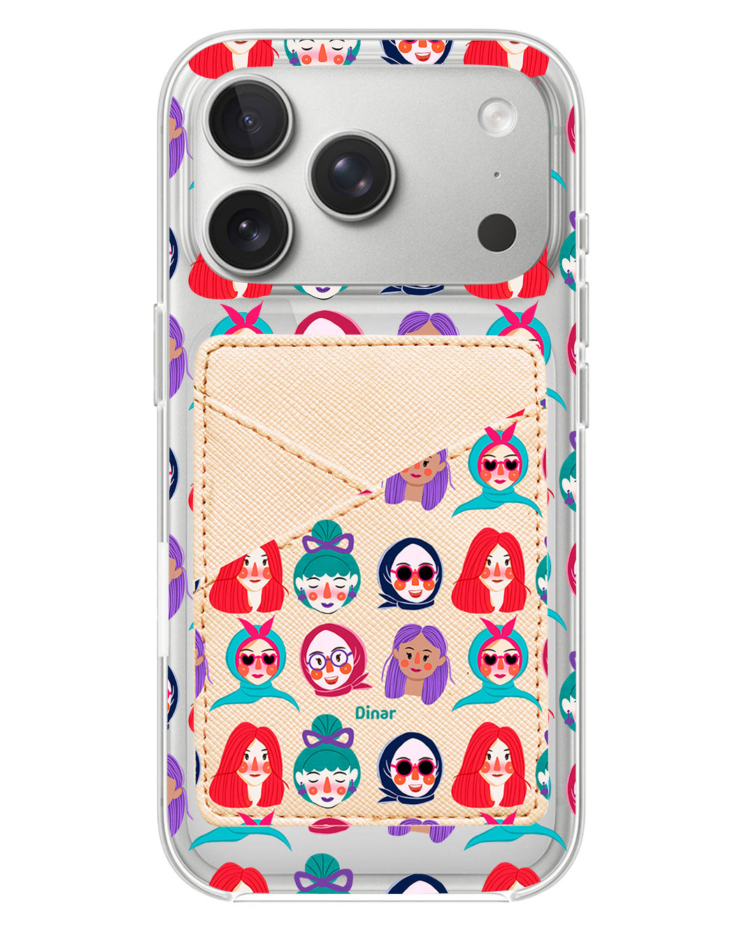 iPhone Phone Wallet Case - Cute Sweety Faces