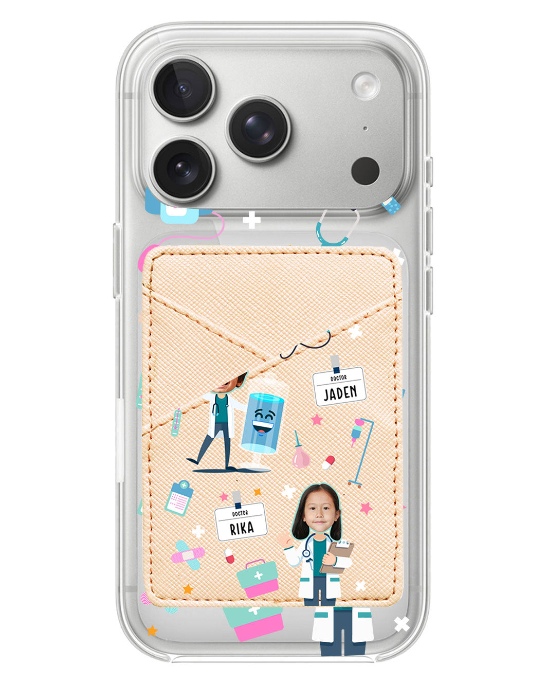 iPhone Phone Wallet Case - Face Grid Dream Doctor