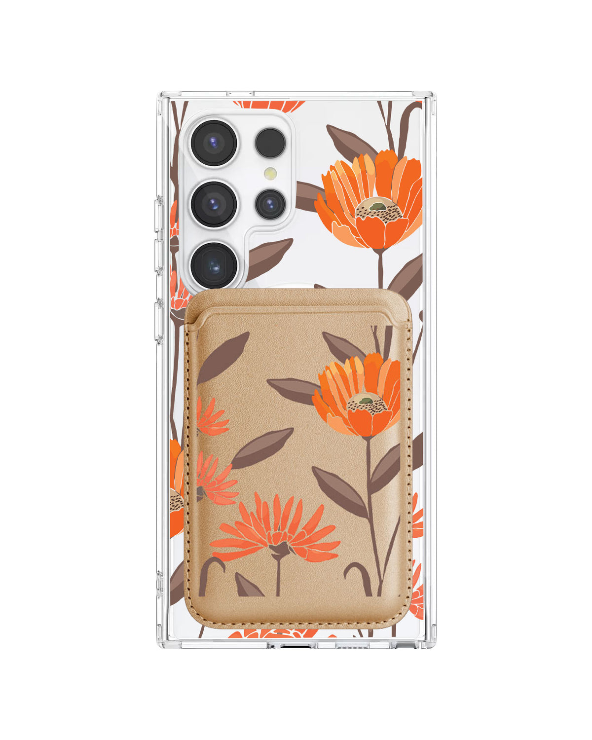 Android Magnetic Wallet Case - November Marigold