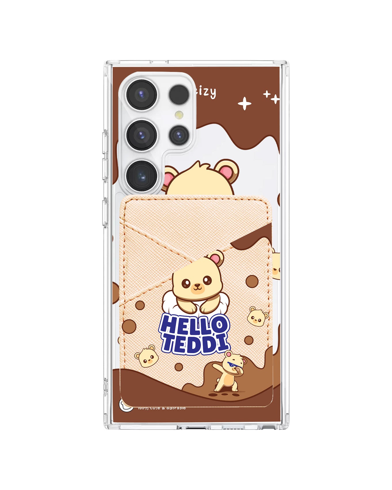Android Phone Wallet Case - Hello Teddy 1.0