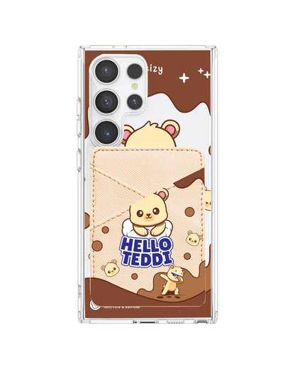 Android Phone Wallet Case - Hello Teddy 1.0