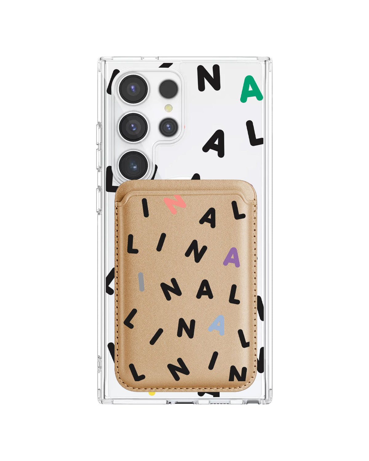 Android Magnetic Wallet Case - Monogram 2.0 Hitam
