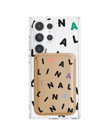 Android Magnetic Wallet Case - Monogram 2.0 Hitam