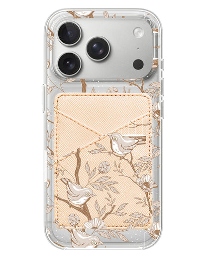iPhone Phone Wallet Case - Lovebird Monochrome 3.0