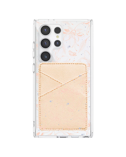 Android Phone Wallet Case - Sketchy Flower & Butterfly 1.0