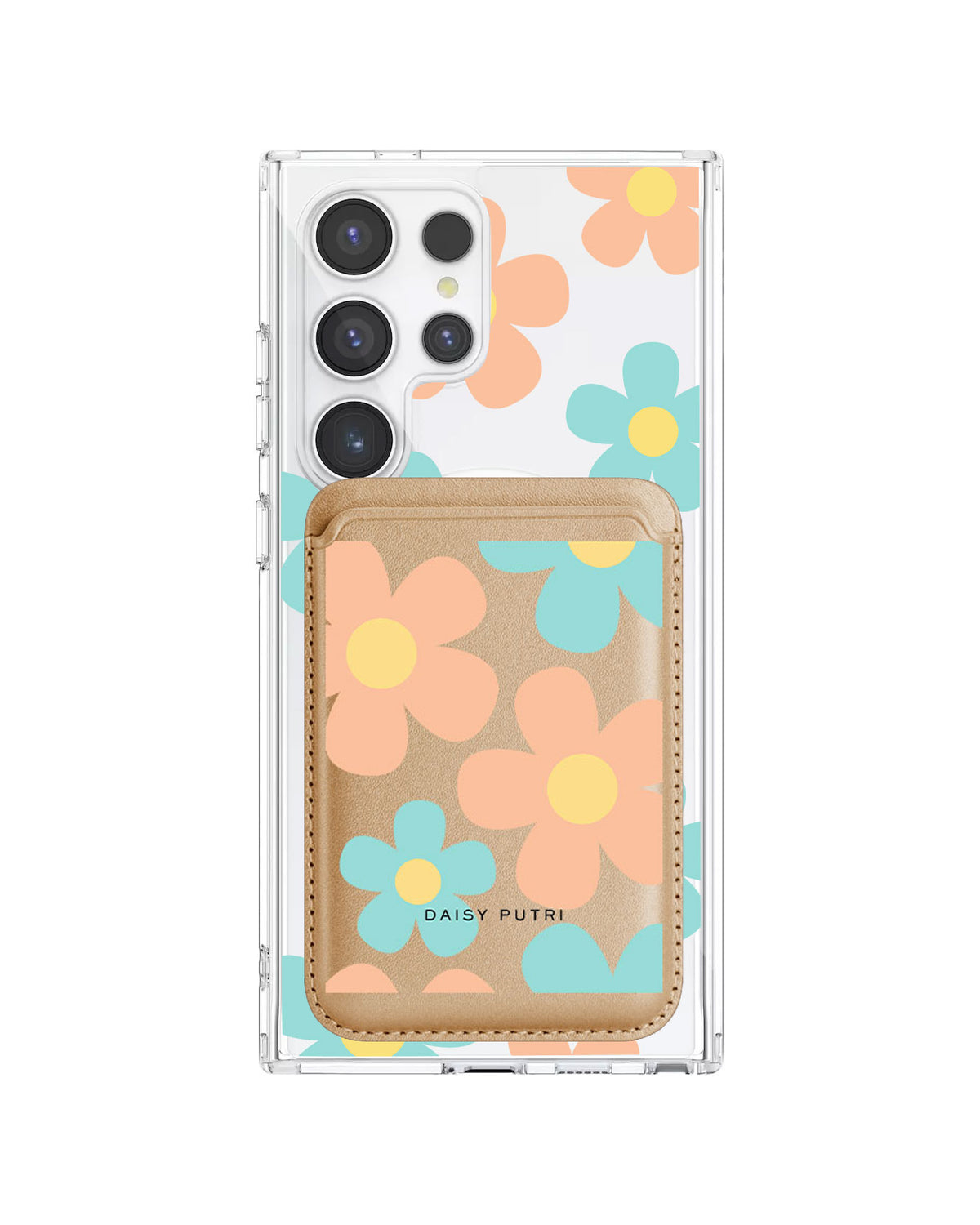 Android Magnetic Wallet Case - Daisy Daze