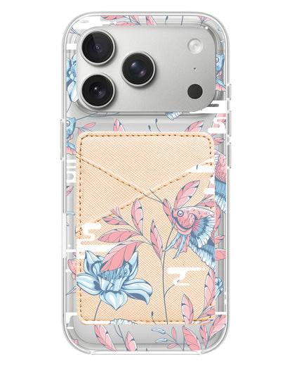iPhone Phone Wallet Case - Fish & Floral 3.0