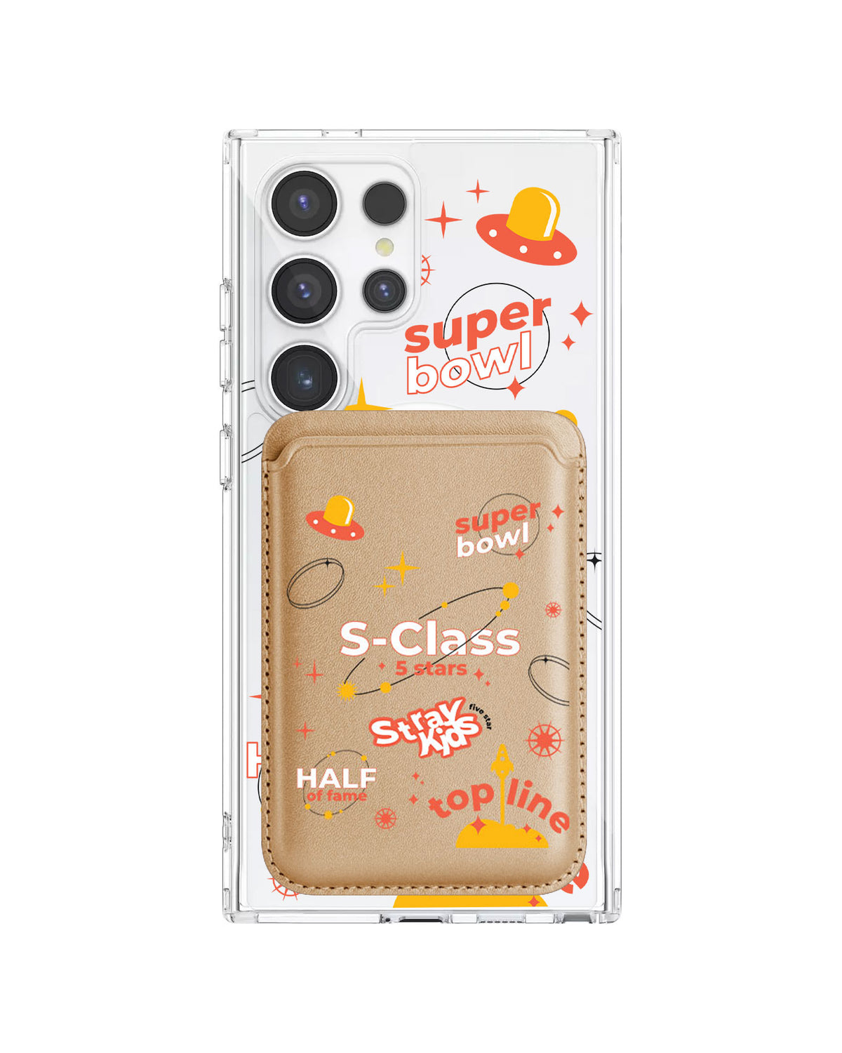 Android Magnetic Wallet Case - StrayKids 5 Stars