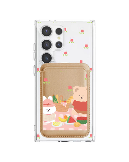 Android Magnetic Wallet Case - Picnic Pink