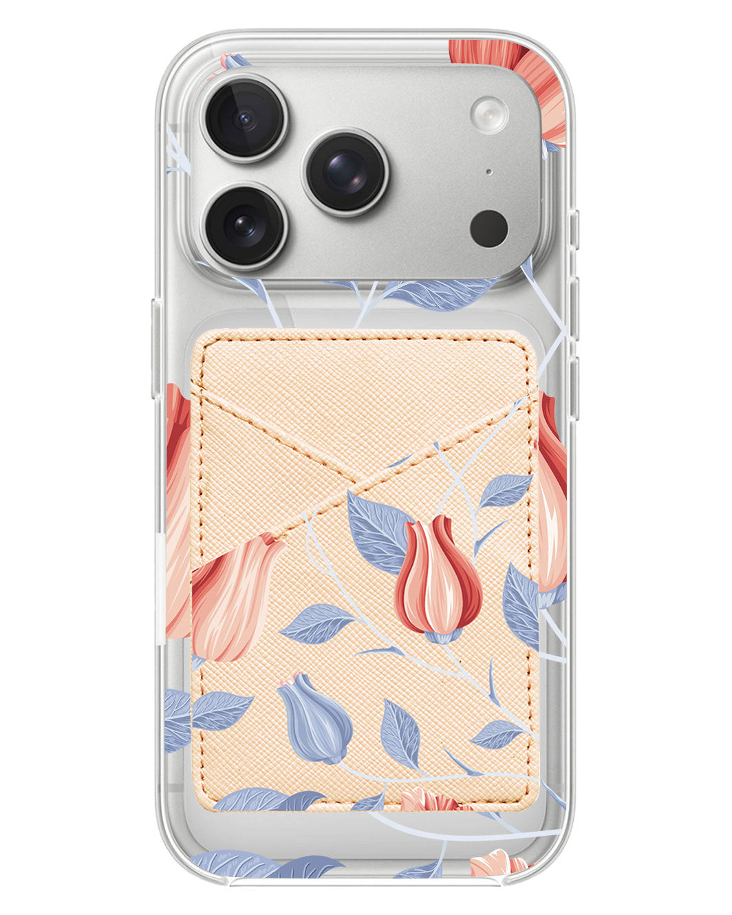 iPhone Phone Wallet Case - Red Tulip