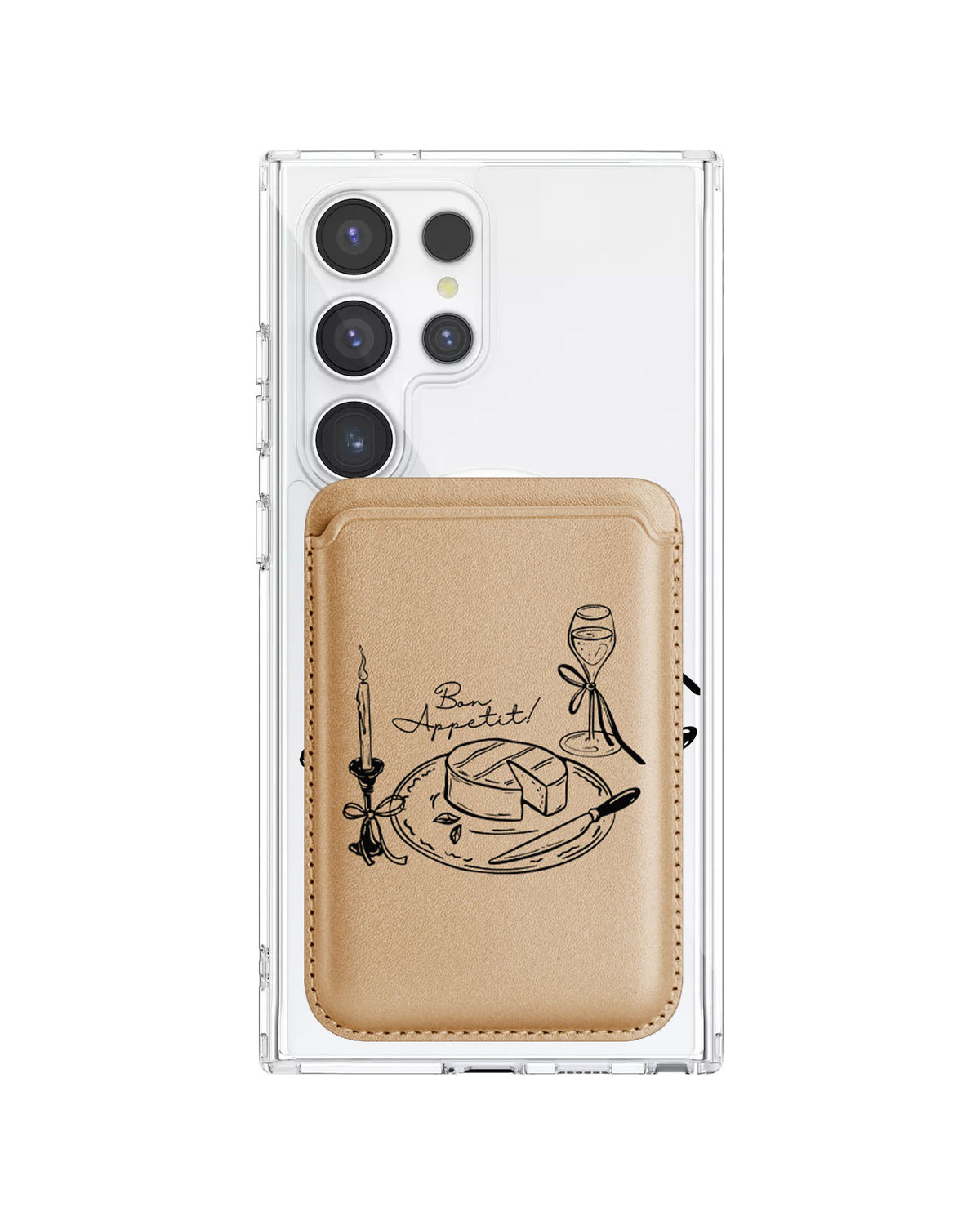 Android Magnetic Wallet Case - Bon Appetit