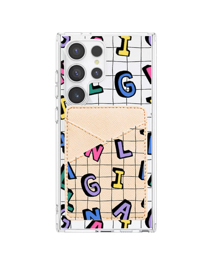Android Phone Wallet Case - Playful Monogram 2.0