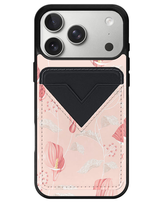 iPhone Avant Wallet Case - Easter Lily