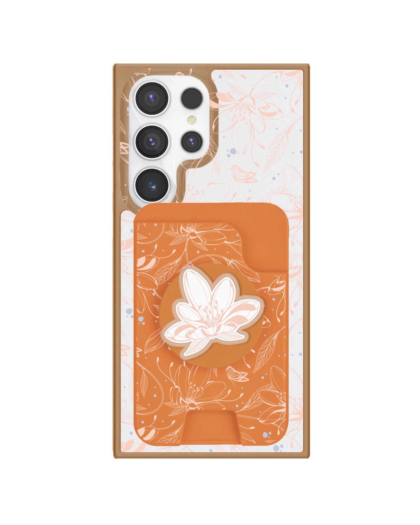 Android Magpop Wallet - Sketchy Flower & Butterfly 1.0