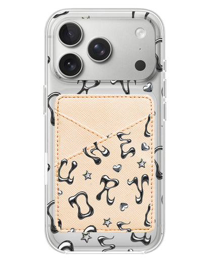 iPhone Phone Wallet Case - Chrome Monogram 2.0