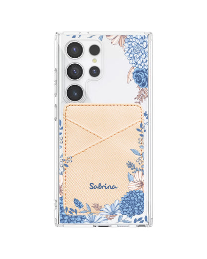 Android Phone Wallet Case - Blue Florals
