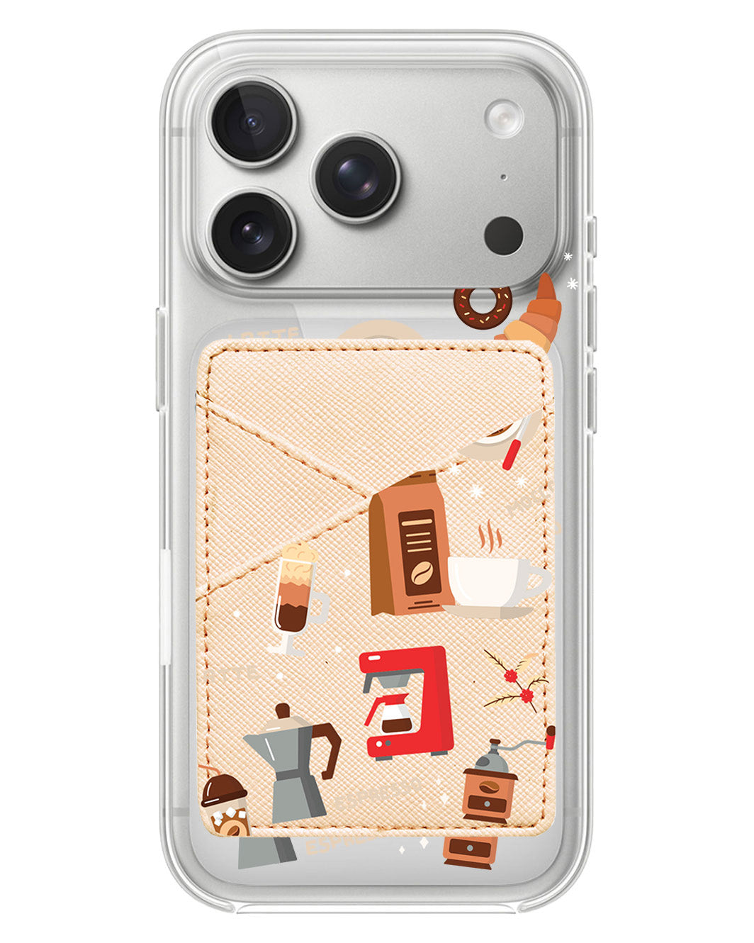 iPhone Phone Wallet Case - Barista