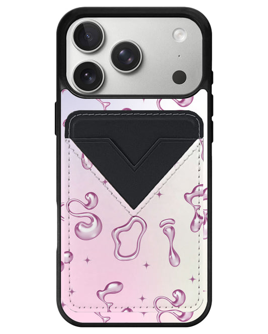 iPhone Avant Wallet Case - Pink Chrome Monogram 1.0