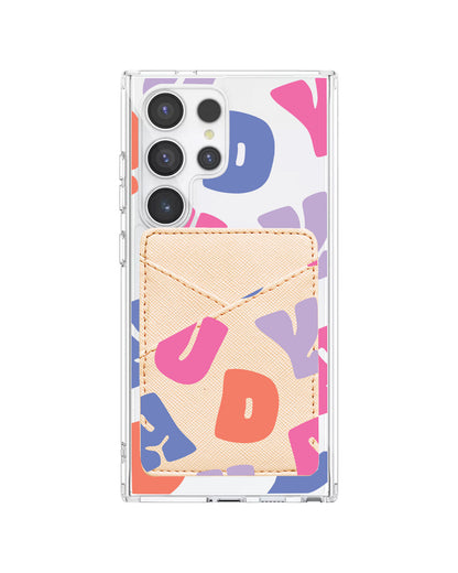 Android Phone Wallet Case - Chubby Monogram