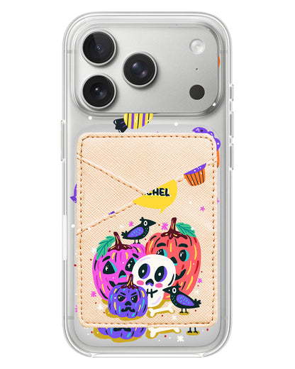 iPhone Phone Wallet Case - Pumpkins Monster