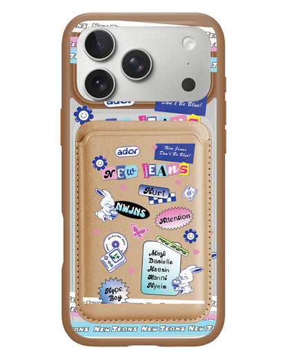 iPhone Magnetic Wallet Case - New Jeans Sticker Pack