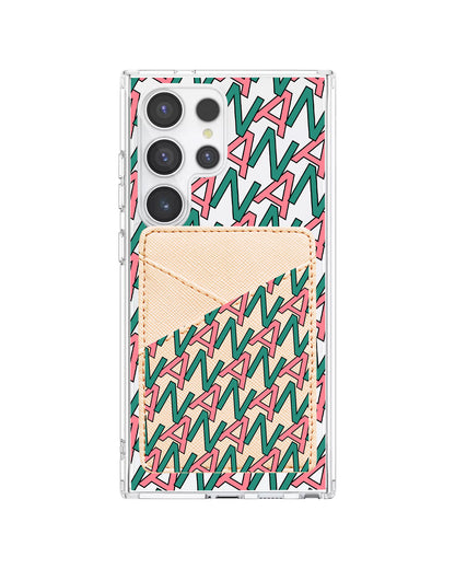 Android Phone Wallet Case - Initial 7.0 Monogram