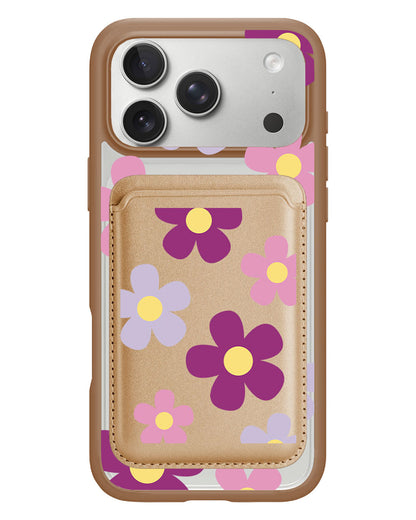 iPhone Magnetic Wallet Case - Daisy Paradise