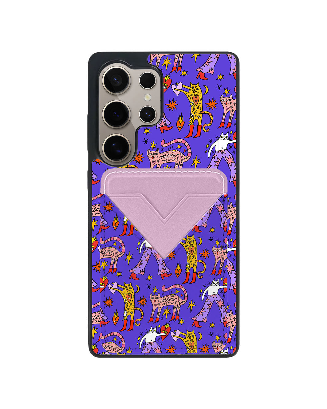 Android Avant Wallet Case - Violet Meow