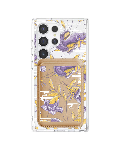 Android Magnetic Wallet Case - Fish & Floral 5.0