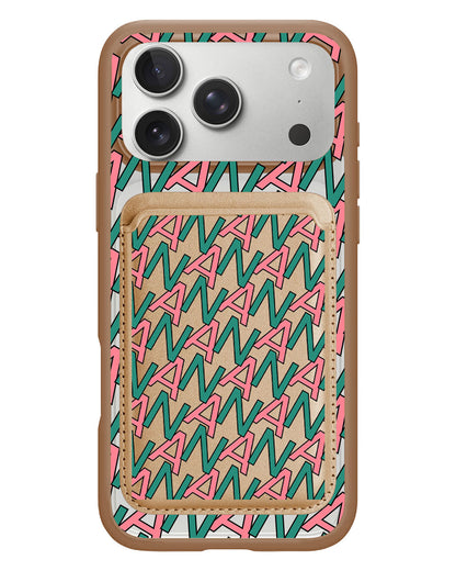iPhone Magnetic Wallet Case - Initial Monogram 7.0