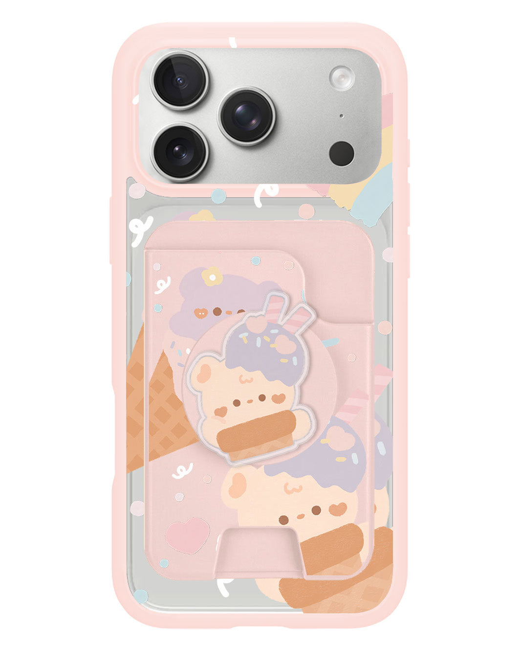 iPhone Magpop Wallet - Ice Cream for Teddy