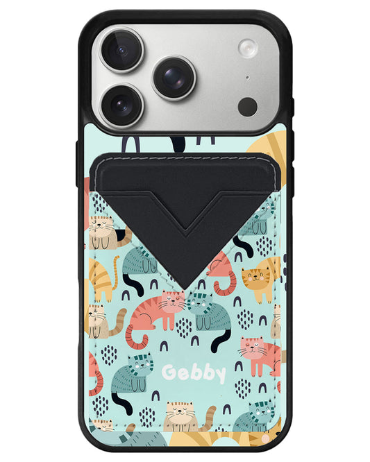iPhone Avant Wallet Case - Rainbow Meow 1.0