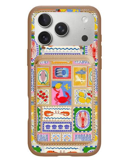 iPhone Magnetic Wallet Case - Seaside Opulence 1.0