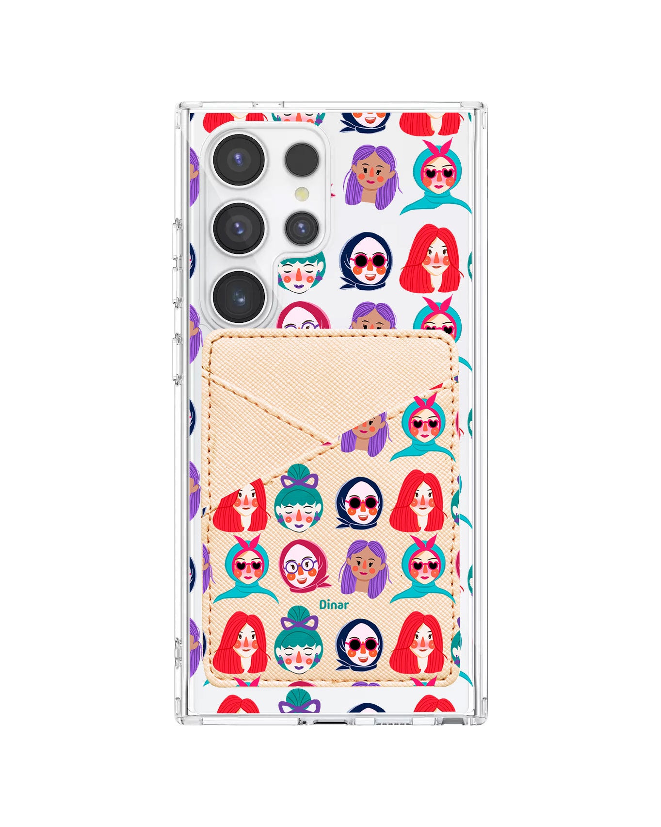 Android Phone Wallet Case - Cute Sweety Faces